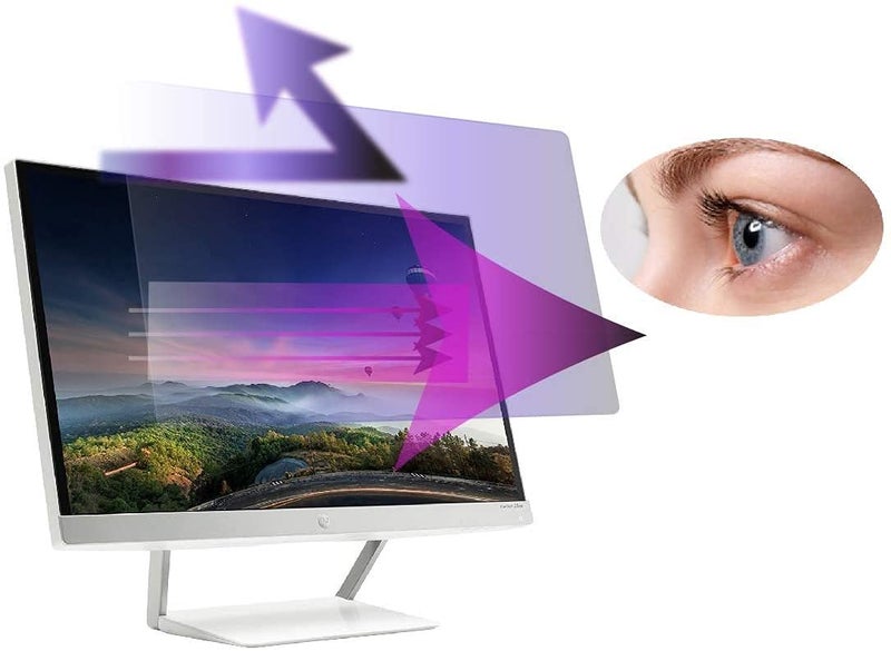 EZ-Pro Screen Protector Premium Anti Blue Light and Anti Glare Screen Protector (2 Pack) for 20 inches (Measured Diagonally) Monitor. Screen Protector Size is 17.4" Width x 9.8" Height. Easy and Bubble Free Installation - Image 1